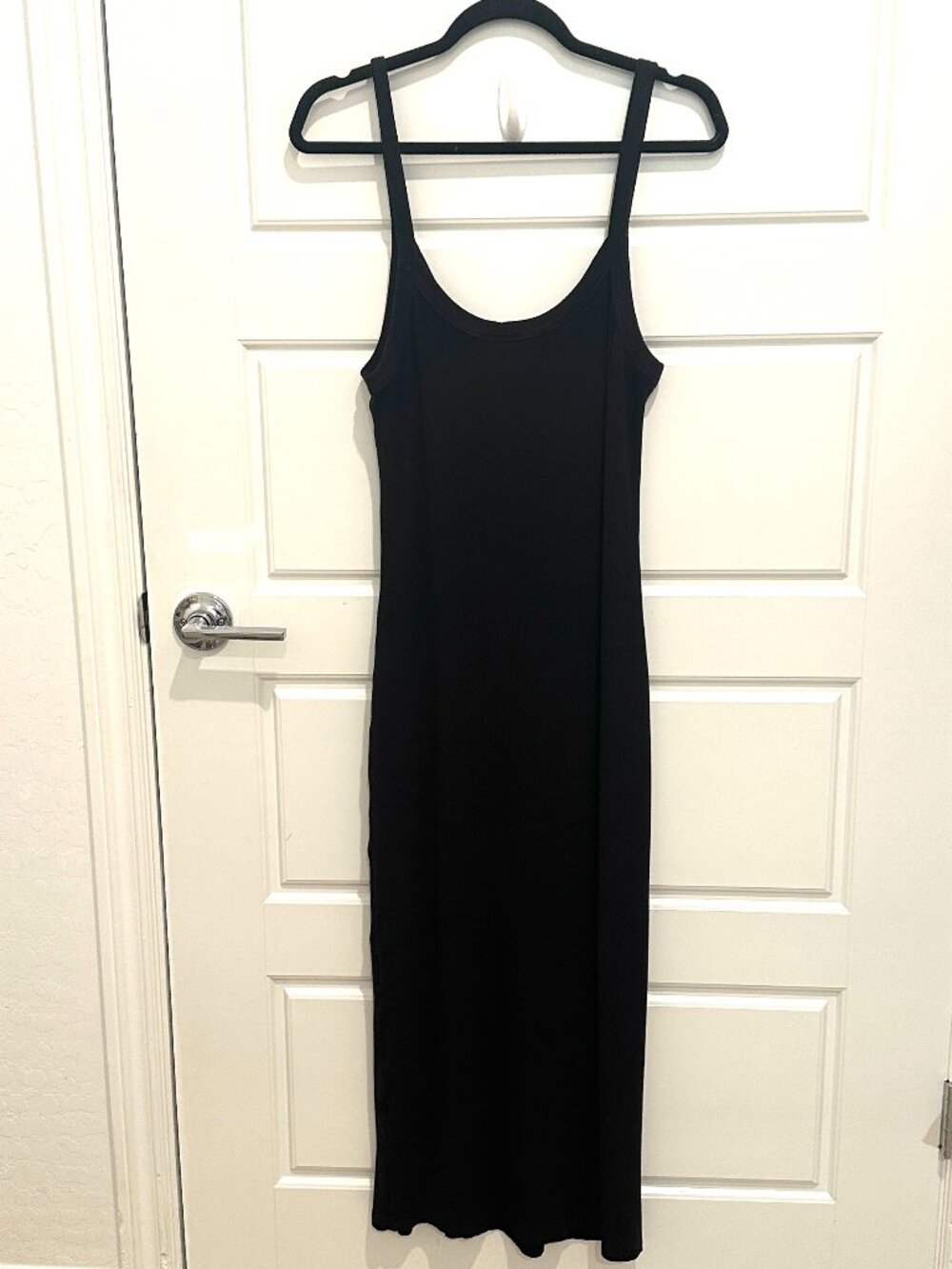Z SUPPLY BLACK RIBBED TANK DRESS MEDIUM - Picture 2 of 5
